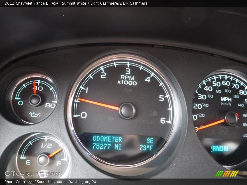 Summit White / Light Cashmere/Dark Cashmere 2012 Chevrolet Tahoe LT 4x4