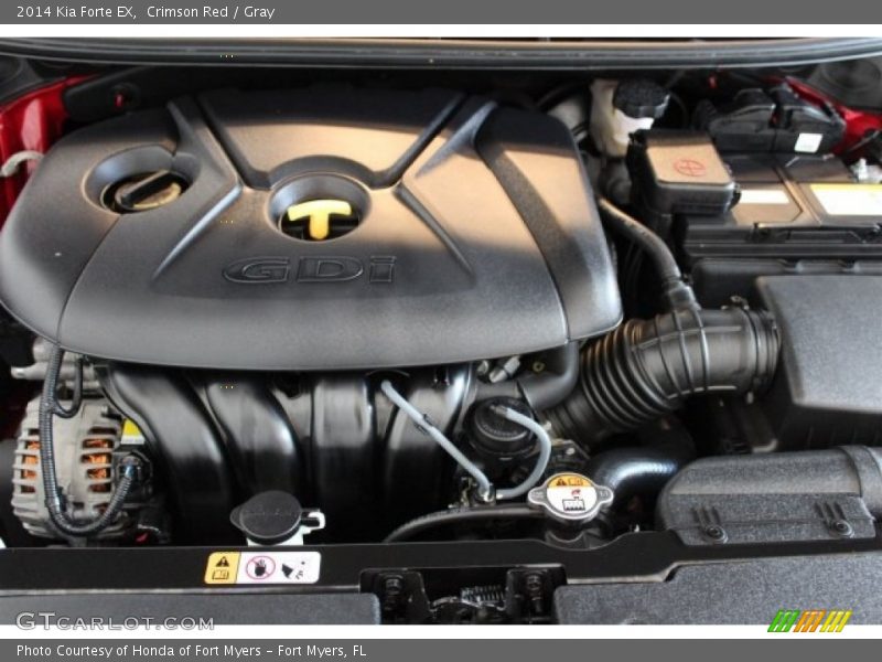 Crimson Red / Gray 2014 Kia Forte EX