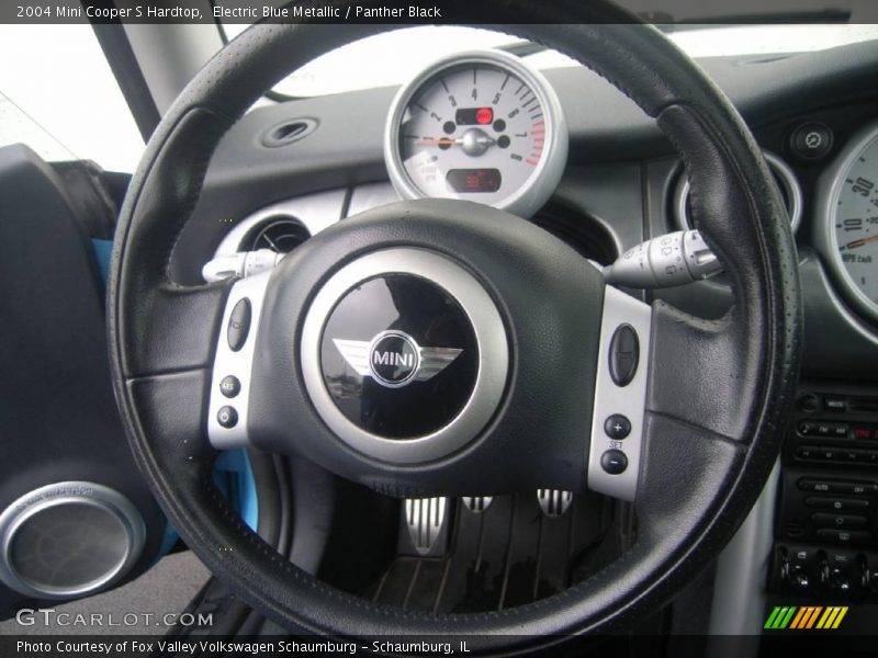 Electric Blue Metallic / Panther Black 2004 Mini Cooper S Hardtop