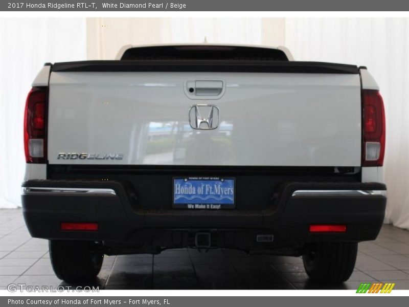 White Diamond Pearl / Beige 2017 Honda Ridgeline RTL-T