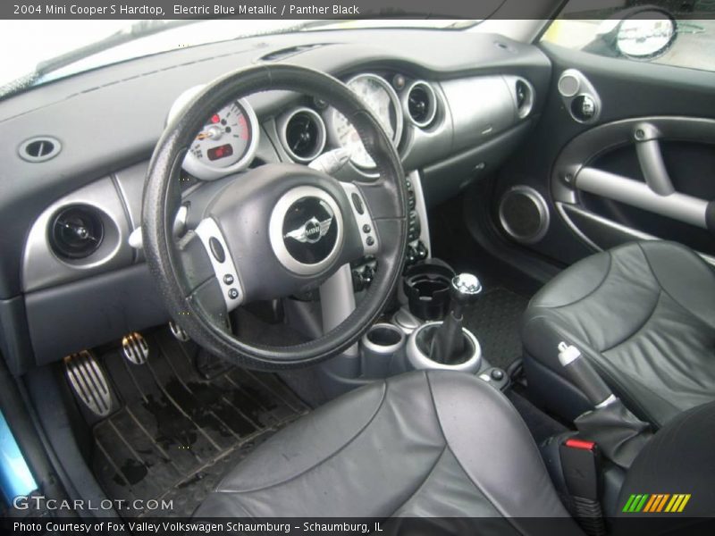 Electric Blue Metallic / Panther Black 2004 Mini Cooper S Hardtop