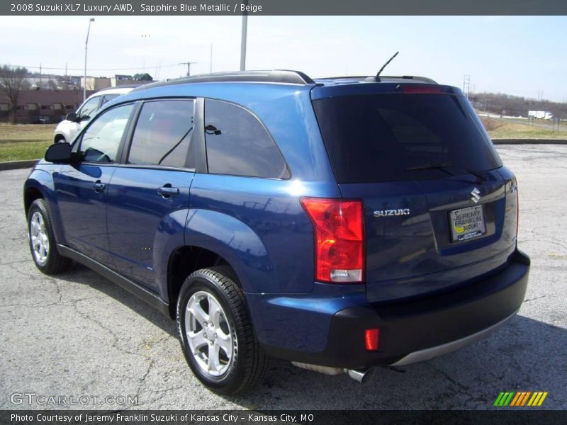 Sapphire Blue Metallic / Beige 2008 Suzuki XL7 Luxury AWD