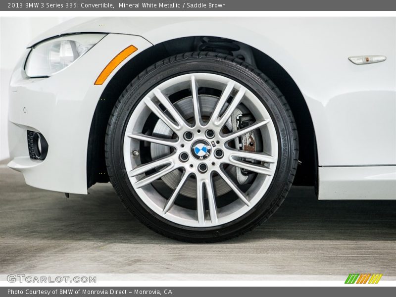 Mineral White Metallic / Saddle Brown 2013 BMW 3 Series 335i Convertible