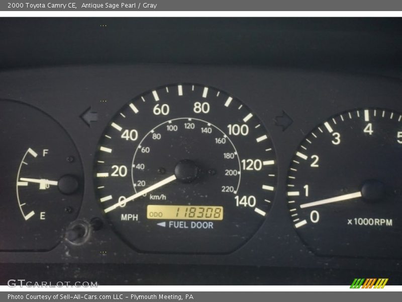 Antique Sage Pearl / Gray 2000 Toyota Camry CE