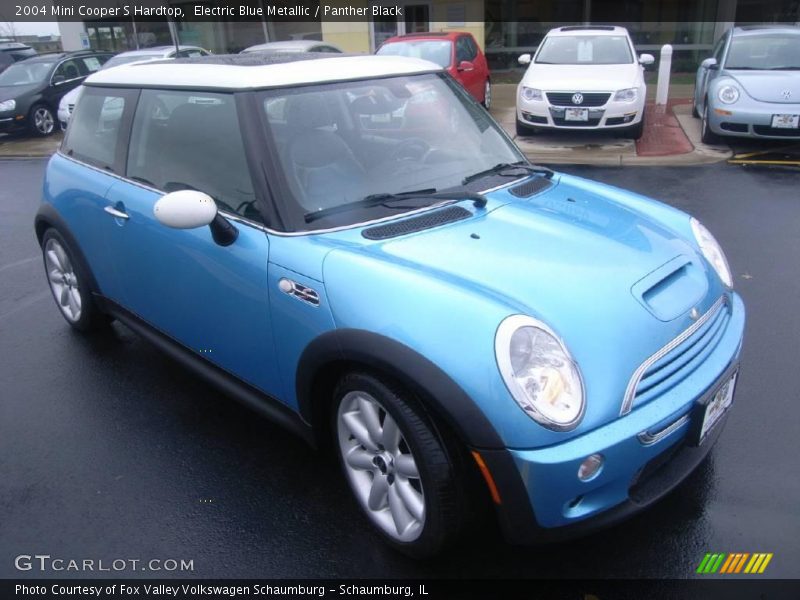 Electric Blue Metallic / Panther Black 2004 Mini Cooper S Hardtop