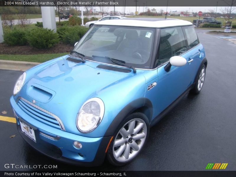 Electric Blue Metallic / Panther Black 2004 Mini Cooper S Hardtop