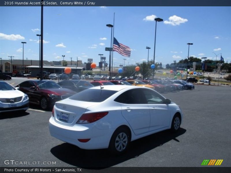 Century White / Gray 2016 Hyundai Accent SE Sedan