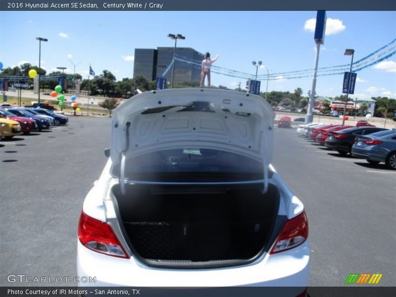 Century White / Gray 2016 Hyundai Accent SE Sedan