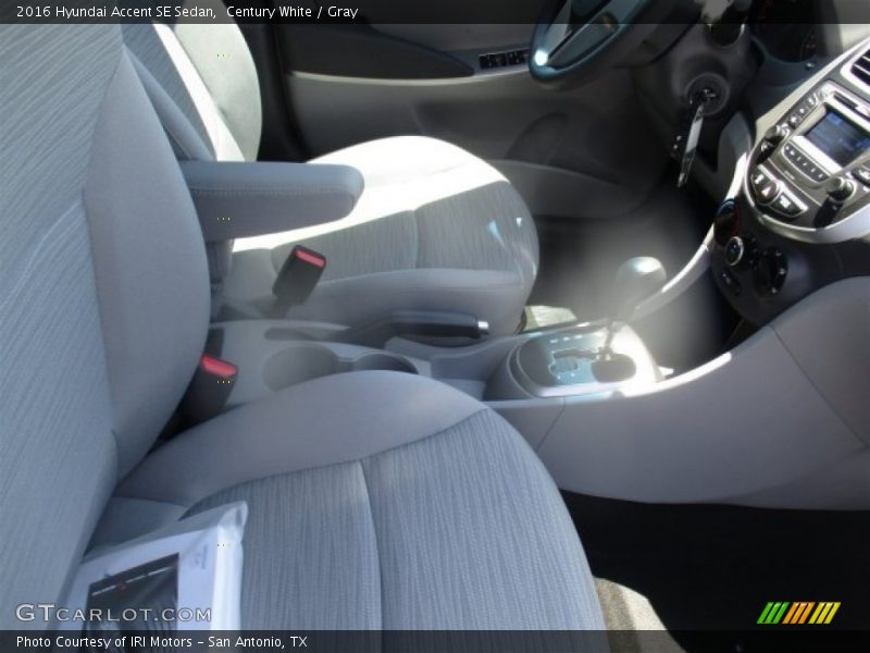 Century White / Gray 2016 Hyundai Accent SE Sedan