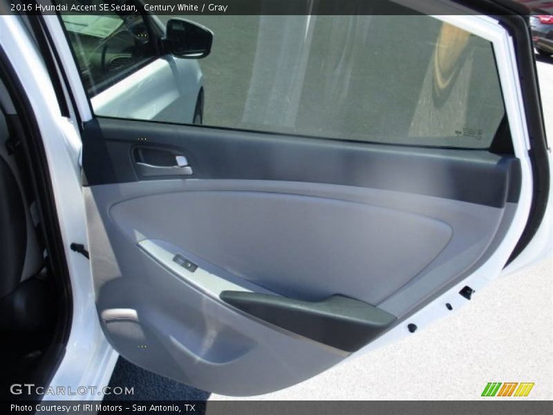 Century White / Gray 2016 Hyundai Accent SE Sedan