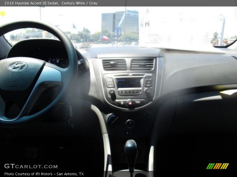Century White / Gray 2016 Hyundai Accent SE Sedan