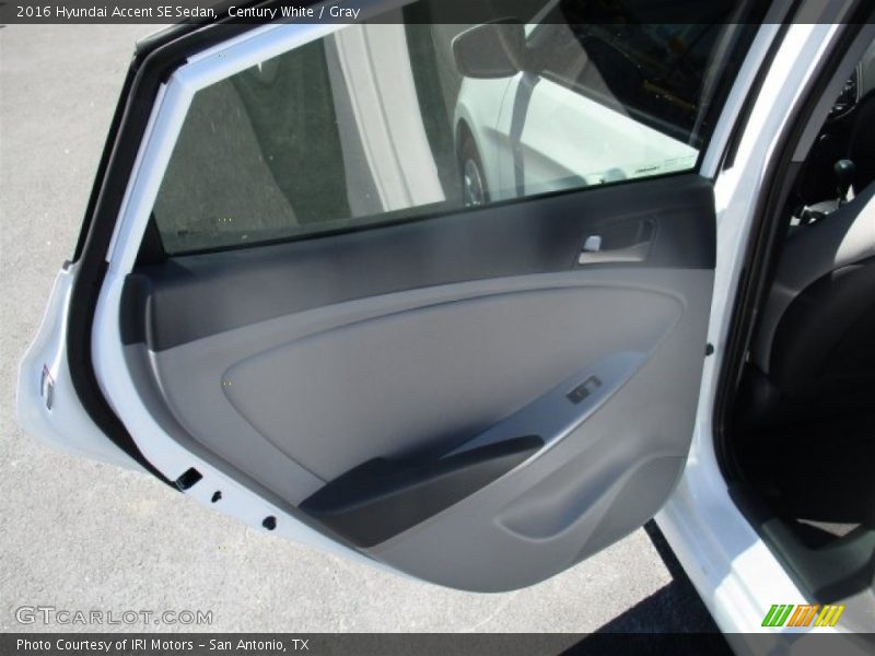 Century White / Gray 2016 Hyundai Accent SE Sedan