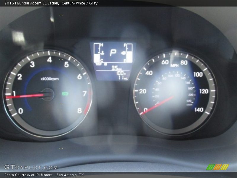 Century White / Gray 2016 Hyundai Accent SE Sedan