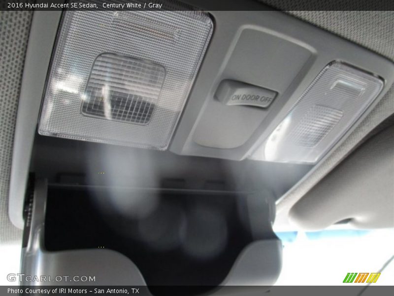 Century White / Gray 2016 Hyundai Accent SE Sedan