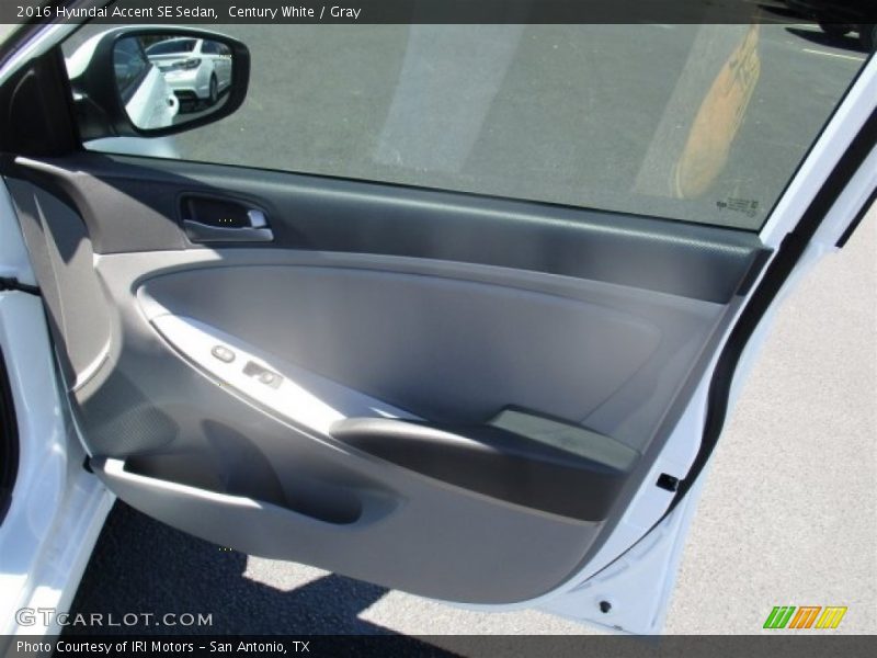Century White / Gray 2016 Hyundai Accent SE Sedan