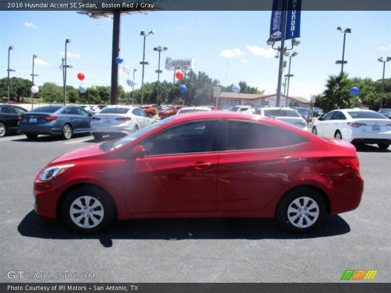 Boston Red / Gray 2016 Hyundai Accent SE Sedan