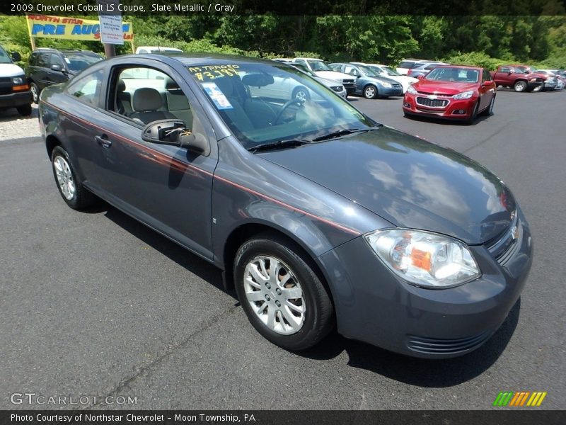Slate Metallic / Gray 2009 Chevrolet Cobalt LS Coupe