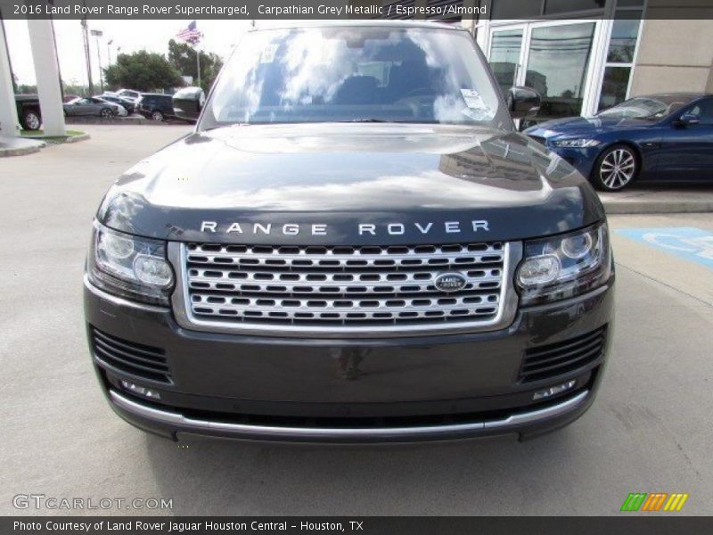 Carpathian Grey Metallic / Espresso/Almond 2016 Land Rover Range Rover Supercharged