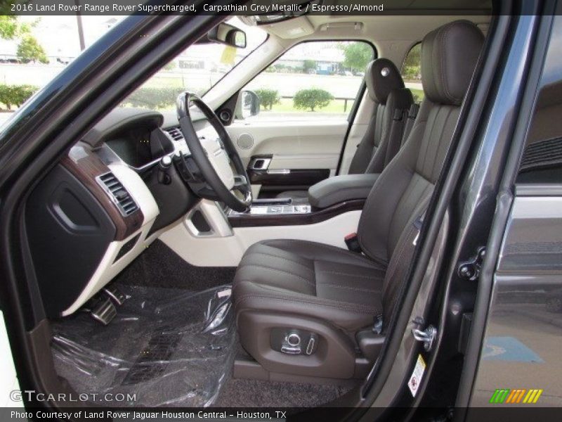 Carpathian Grey Metallic / Espresso/Almond 2016 Land Rover Range Rover Supercharged