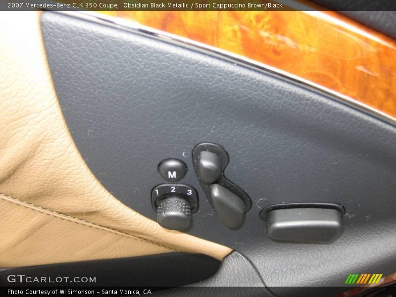 Obsidian Black Metallic / Sport Cappuccino Brown/Black 2007 Mercedes-Benz CLK 350 Coupe