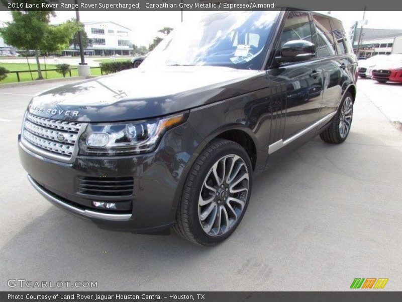 Carpathian Grey Metallic / Espresso/Almond 2016 Land Rover Range Rover Supercharged