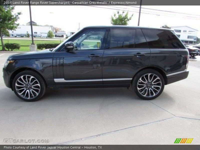 Carpathian Grey Metallic / Espresso/Almond 2016 Land Rover Range Rover Supercharged