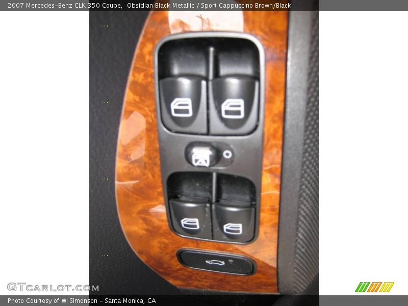 Obsidian Black Metallic / Sport Cappuccino Brown/Black 2007 Mercedes-Benz CLK 350 Coupe