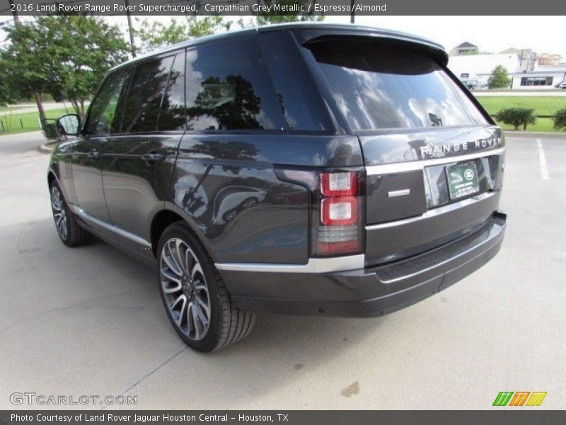 Carpathian Grey Metallic / Espresso/Almond 2016 Land Rover Range Rover Supercharged
