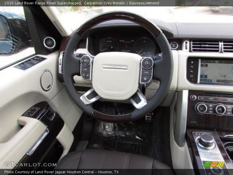 Carpathian Grey Metallic / Espresso/Almond 2016 Land Rover Range Rover Supercharged