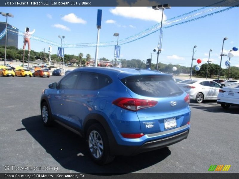 Caribbean Blue / Black 2016 Hyundai Tucson SE