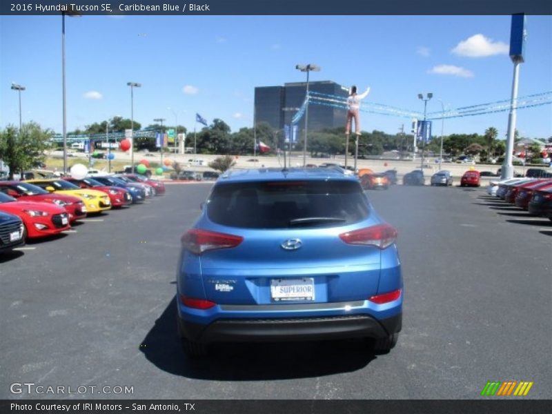 Caribbean Blue / Black 2016 Hyundai Tucson SE