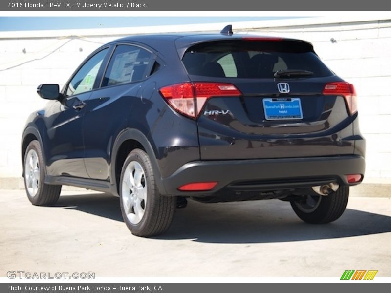 Mulberry Metallic / Black 2016 Honda HR-V EX