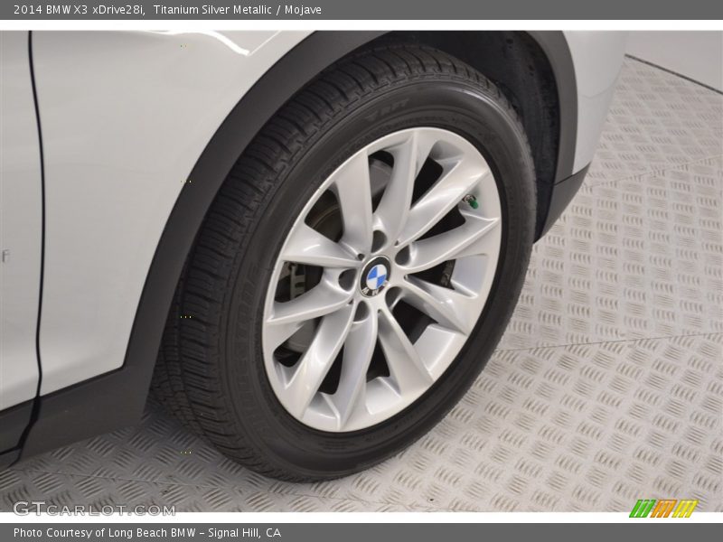 Titanium Silver Metallic / Mojave 2014 BMW X3 xDrive28i