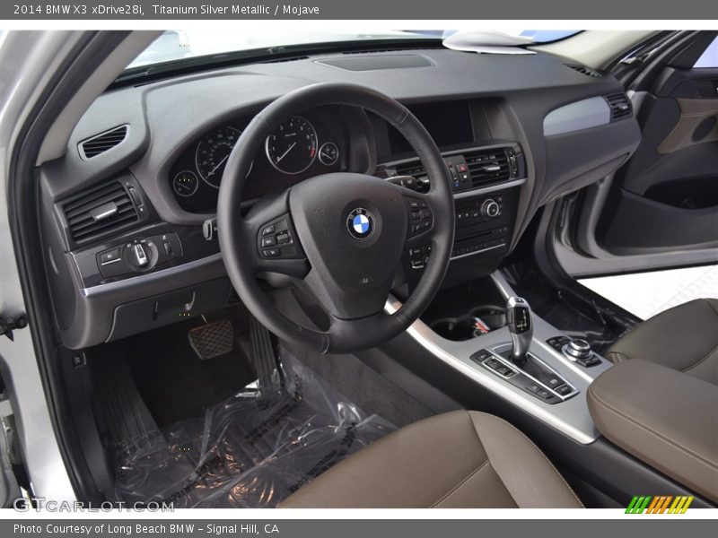 Titanium Silver Metallic / Mojave 2014 BMW X3 xDrive28i