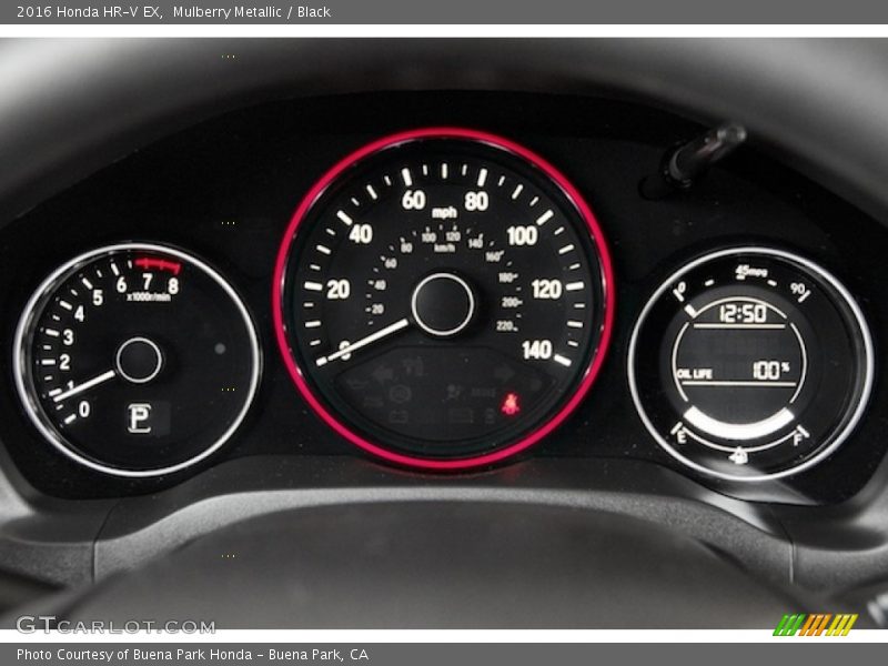 Mulberry Metallic / Black 2016 Honda HR-V EX