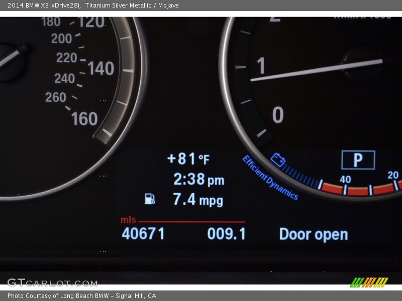 Titanium Silver Metallic / Mojave 2014 BMW X3 xDrive28i