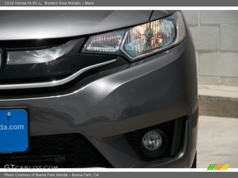 Modern Steel Metallic / Black 2016 Honda Fit EX-L