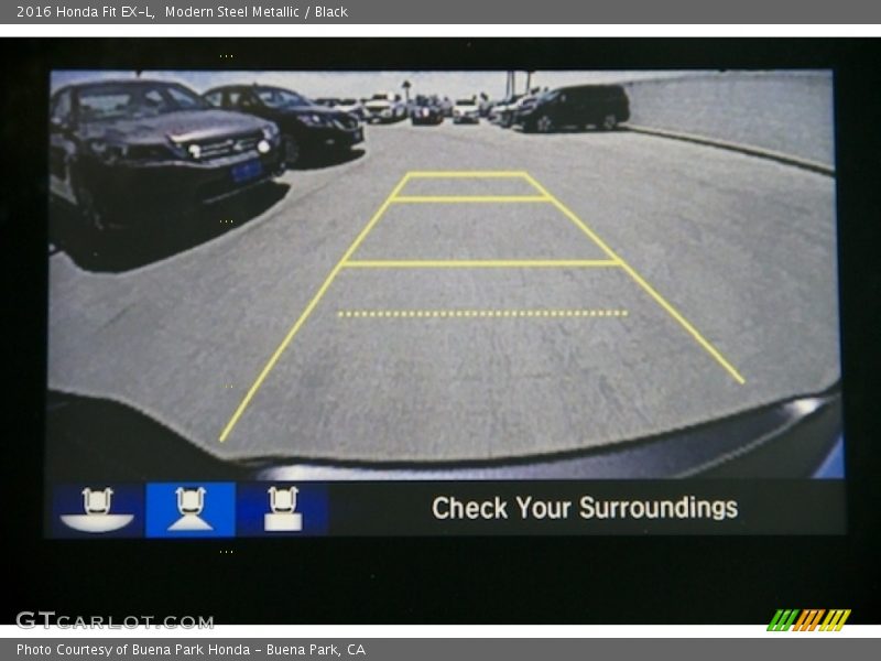 Modern Steel Metallic / Black 2016 Honda Fit EX-L