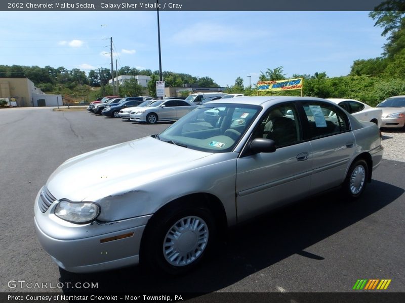 Galaxy Silver Metallic / Gray 2002 Chevrolet Malibu Sedan
