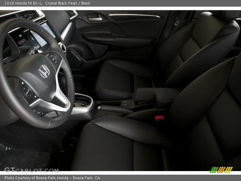 Crystal Black Pearl / Black 2016 Honda Fit EX-L