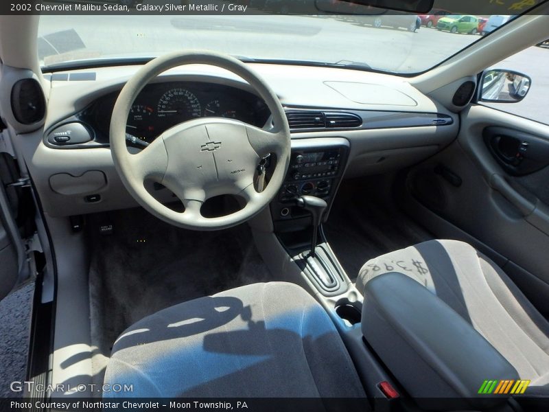 Galaxy Silver Metallic / Gray 2002 Chevrolet Malibu Sedan