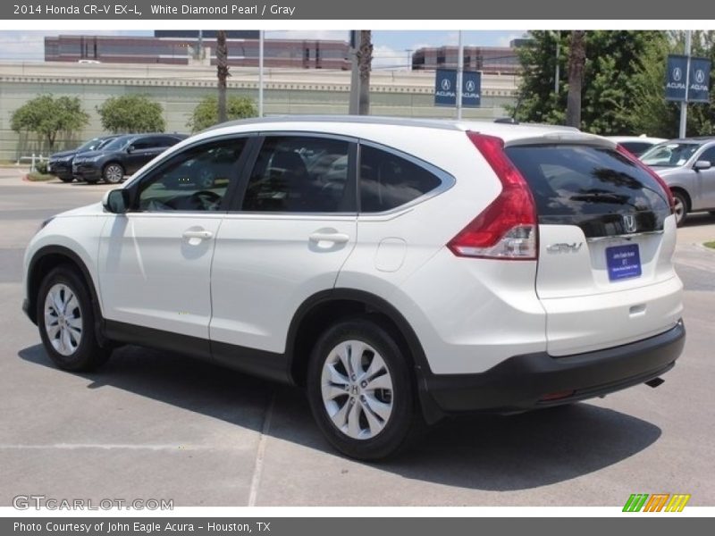 White Diamond Pearl / Gray 2014 Honda CR-V EX-L