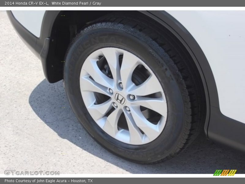 White Diamond Pearl / Gray 2014 Honda CR-V EX-L