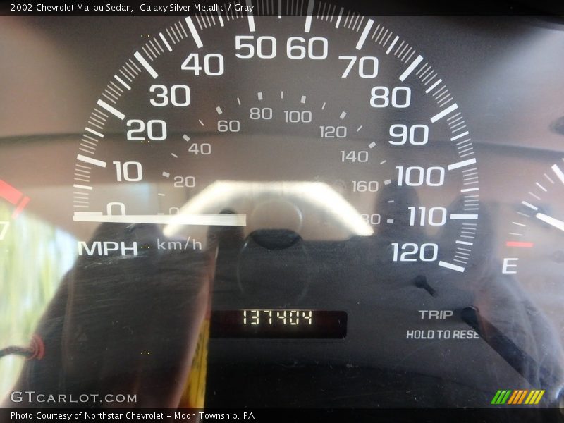 Galaxy Silver Metallic / Gray 2002 Chevrolet Malibu Sedan