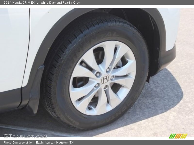 White Diamond Pearl / Gray 2014 Honda CR-V EX-L