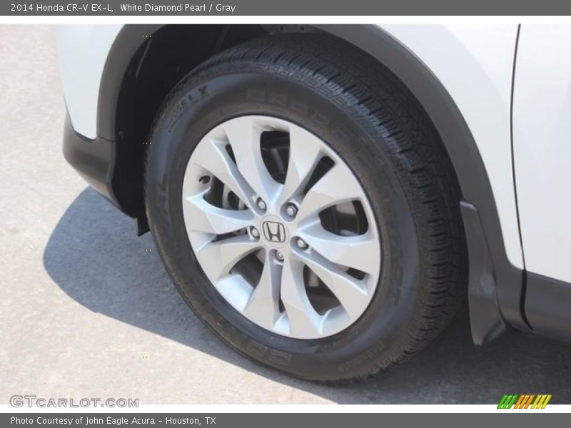 White Diamond Pearl / Gray 2014 Honda CR-V EX-L