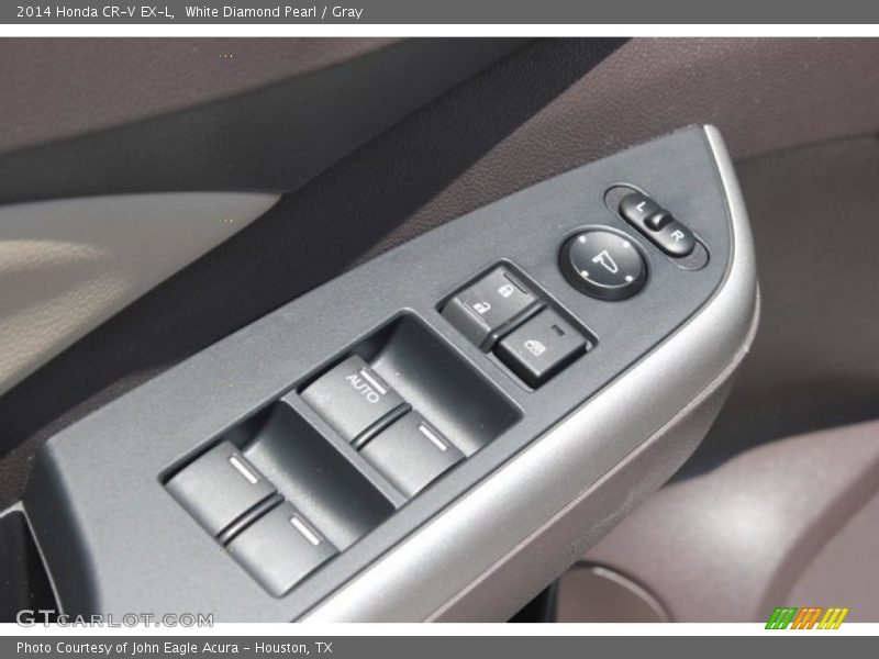 White Diamond Pearl / Gray 2014 Honda CR-V EX-L