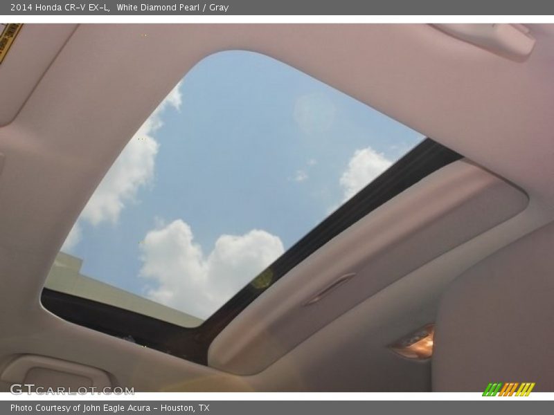 White Diamond Pearl / Gray 2014 Honda CR-V EX-L