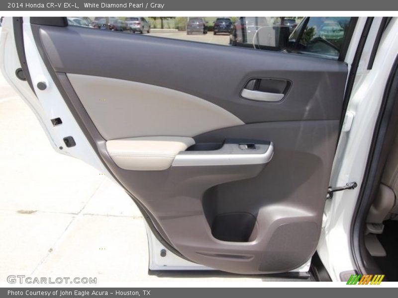 White Diamond Pearl / Gray 2014 Honda CR-V EX-L