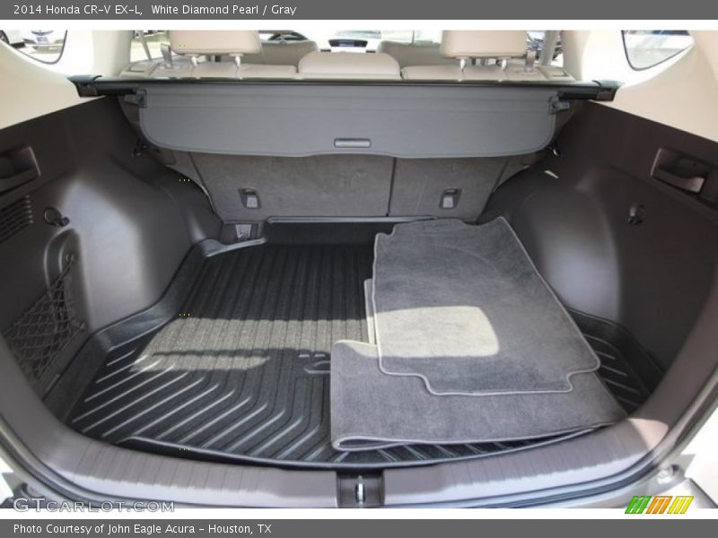 White Diamond Pearl / Gray 2014 Honda CR-V EX-L